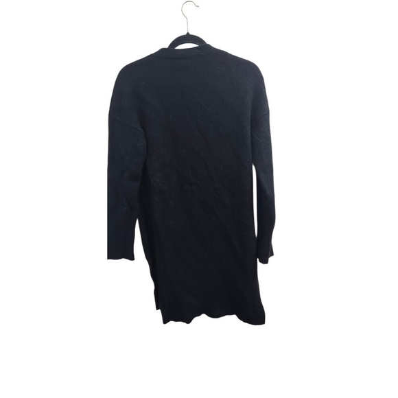 Everlane Wool Cashmere Button Oversized Black Ribbed Cardigan Sweater Small - Picture 7 of 13